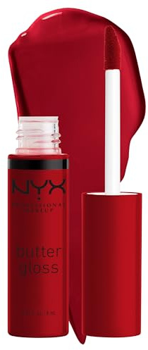 NYX Professional Makeup Gloss à Lèvres Repulpant, Effet Lèvres Pulpeuses, Non Collant, Texture Douce et Crémeuse, À Porter Seul ou avec Rouge à Lèvres, Butter Gloss, Teinte : Rocky Road (39)