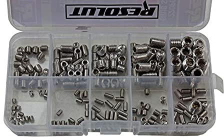 RESOLUT 220 Piece Grub Screw Assortment Stainless Steel 9133