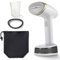 Breville CompactSteam Foldable Garment Steamer | Handheld Travel Clothes Steamer | 1400W | Fast Heat Up | Travel Bag | White & Gold