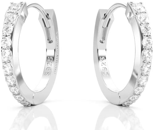 Maison Sophie ® Ohrringe Silber 925 Creolen Gold, Silber, Rosé | Wasserfester Schmuck Damen | Mehrfach vergoldet mit 18k für lange Haltbarkeit | Recyceltes Silber | Edles Geschenk