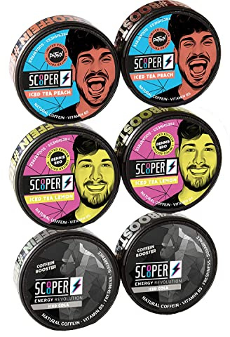 SCOOPER Energy | Energy Revolution | Blanda din egen SCOOPER låda | + BMB doftträd (2 x Cola 2 x Citron 2 x Peach + 1 gratis)