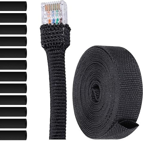 MarketConnect® Gaine Thermo-Rétractable Tressée Ø 40mm, L 8m • Protection Avancée pour Câbles • RAPPORT 2:1