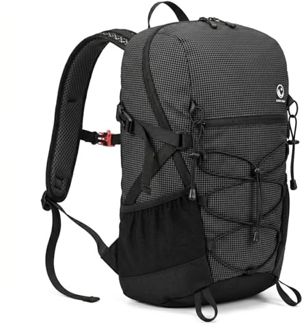 XENLYN GEAR Travel Backpack for Men Women, 20L Lightweight Hiking Backpack Waterproof Daypack, Durable Outdoor Rucksack for Trekking, Camping, Flying & Commuting - Breathable Ventilation System