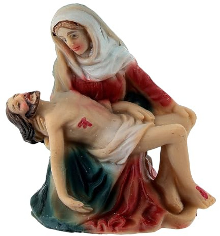 Holyart Deposizione Gesù dalla Croce 5 cm Presepe Pasquale Resina Dipinta