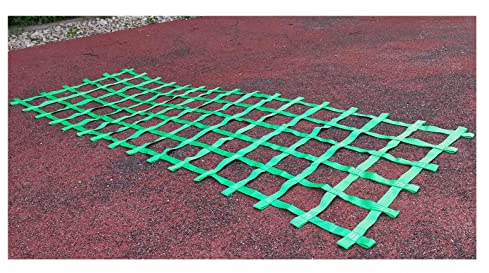 Red de escalada para niños, red de seguridad para interiores y exteriores, para casa de árbol, torre, jardín, cuerda, escalera, columpio, accesorios protectores para parque infantil, color verde