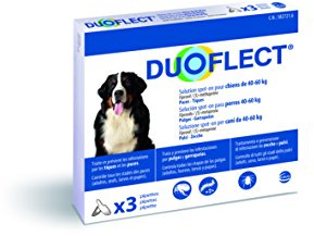 CEVA Duoflect 3 Pipettes de Solutions Anti Puces/Poux/Tiques pour Chien de 40-60 kg