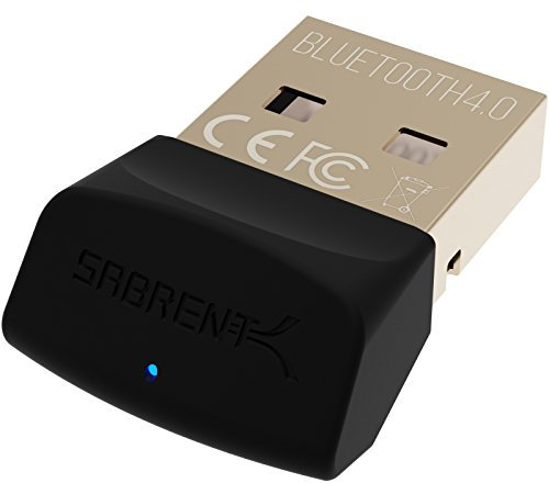 SABRENT USB Bluetooth 4.0 Adapter Dongle for PC Laptop Desktop Computer Mouse Keyboard Headphone Controller, Support Windows, Mac, Plug and Play (BT-UB40)