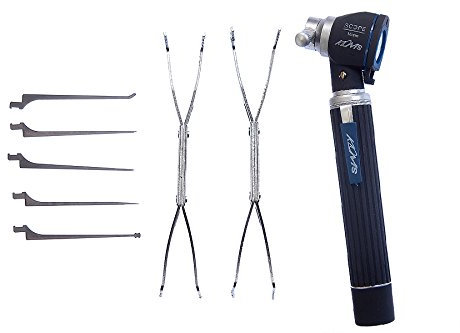 loboo Klom Schlosser-Werkzeuge LED-Schraubenschlüssel für Schlosser, Hakenstifte für professionelle Meisterwerkzeuge, Dietrich-Set