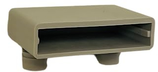 Återpåfyllningsdynor uppsättning med 10 lock för fastsättning av lister i ribbotten (140_65 x 36 x 9,5 mm (med 2 x stift nertill))