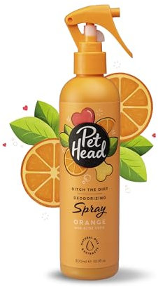 Pet Head Ditch the Dirt Fellspray für Hunde | Orangenduft | Pflegt und Beruhigt das Fell Ihres Hundes | Desodoriert und beseitigt Gerüche | pH-Neutral | Sanfte Formel für Welpen | 300ml