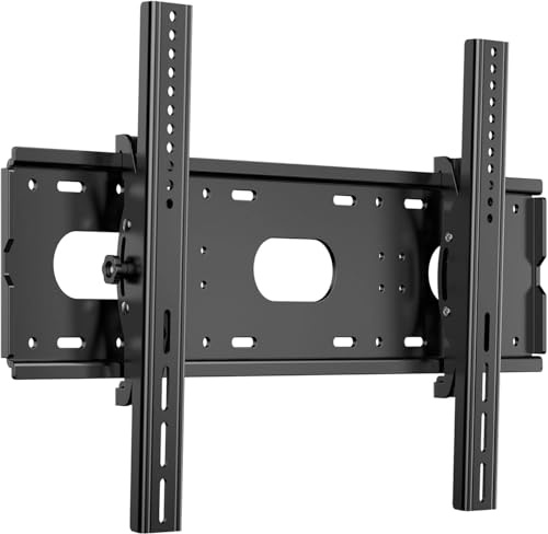 JXMTSPW Staffa da parete per TV per la maggior parte dei televisori LCD LED da 42-85 pollici piatti e curvi fino a 85 kg, staffa inclinabile a basso profilo, supporto da parete per televisore