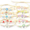 Hopton Freundschaftsarmbänder, 10 Stück Geflochten Freundschaftsarmband,Verstellbare Armband Freundschaft Bunte Baum des Lebens für Damen Mädchen Kinder Mitgebsel (Baum)