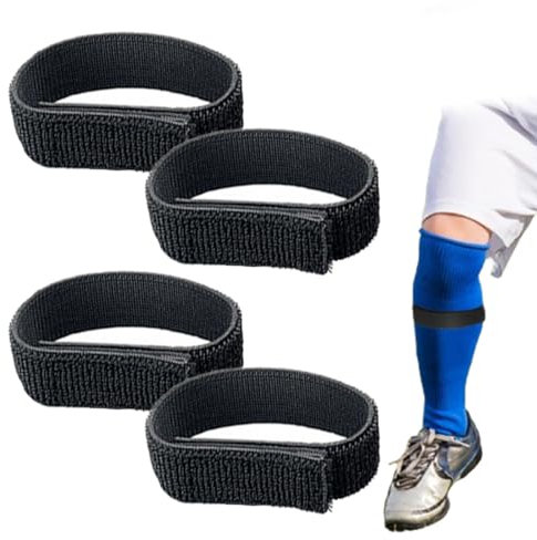 4 Pezzi Cinghie Elastiche Antiscivolo, Nero Boot Bluse Fasce Elastiche Pantaloni alla Caviglia Cinghie, Fascette Elastiche, Cinghia Fissaggio