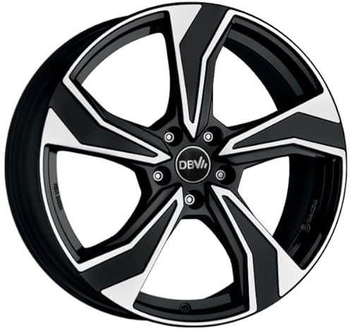 Cerchio in lega da 16 pollici DBV VENEZIA KB 6,5 x 16 5/114,3 ET45 nero, lucidato cerchione