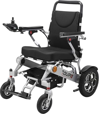 Electric Wheelchair for Adults & Elderly | 18-Mile Range, 600W High-Power Motor | All-Terrain Foldable Lightweight Wheelchair - Compact & Easy to Transport