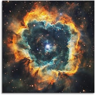 Póster de astronomía de galaxia para colgar en la pared, diseño de nebulosa ojo de Dios, luz de las estrellas, obras de arte modernas del espacio exterior, perfecto para dormitorio de niños
