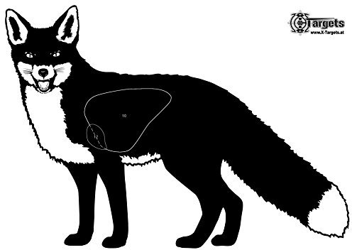 X-Targets Große Zielscheiben *Fuchs* / 50x70 cm/Papier 120g/m² (20 Stück)