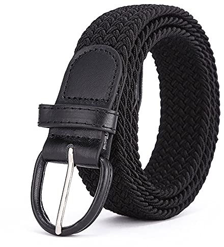 Herrbälte, elastiskt flätat bälte, unisex män kvinnor flätat elastiskt stretchvävt bälte för jeans, byxor
