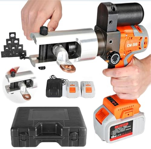 smafoseedding Sladdlös hydraulisk pressmaskin – uppladdningsbart kabelkrimpverktyg – batteridriven pressmaskin med 360° trådkontakt – trådlös presstång för kretsarbetare