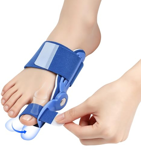 MOPUBZO Orthèse Hallux Valgus, Attelle pour Hallux Valgus, Séparateur d'Orteil, Boutons Réglables, Séparateur d’Orteils Jour et Nuit, pour Redresser les Orteils, Unisexe, 1 Pièce