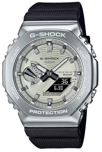 Casio Herren Analog Digital Quarz Armbanduhr G-Shock G-Steel