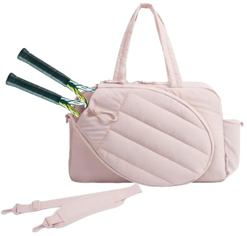 Manolyee Bolsa de Tenis - Bolsa Deportiva de Tipo Duffle con Compartimento para Zapatos, Ligera para Palas De Pádel Y Viajes De Fin De Semana A Canchas