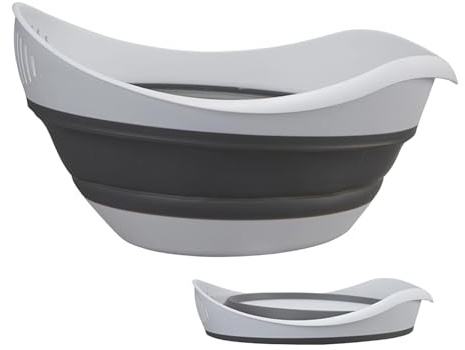 Scolapasta per Cucina | Pieghevole Con Manico, Setaccio Verdure Cesto per Cibo - Lavaggio Verdure Pasta Spaghetti Ristorante Appartamento Campeggio