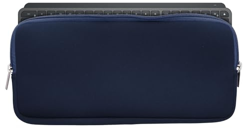 kwmobile Tangentbordsfodral kompatibel med Logitech Mx Keys Mini Wireless – Neoprenfodral skyddsväska för tangentbord – Neoprenväska för keyboard – Mörkblå