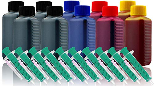 1000ml Nachfülltinte Druckertinte Refillset für Canon PGI-580/CLI-581 (für PIXMA TR7550 TR8550 TS6100 TS6150 TS6151 TS6240 TS6241 TS6250 TS6251 TS705 etc.)