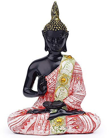VOANZO Estatua de Buda tailandés meditando paz armonía decoración del hogar