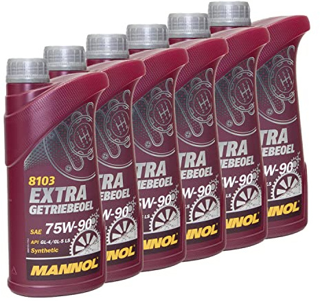 Getriebeöl MANNOL Extra 75W-90 API GL 4/GL 5 LS 6 X 1 Liter