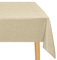 JIUZHEN Beige Tischdecke Abwaschbar Tischdecken Leinenoptik für Esszimmer, Garten, Outdoor,Hochzeiten Wasserabweisend Tischtuch Eckig 135X180 cm