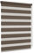 Jalousiescout Doppelrollo Klemmfix ohne Bohren & mit Bohren, 80x120cm Dunkelbraun Rollo Fensterrollo lichtdurchlässig & verdunkelnd，Sonnenschutzrollo Zebrarollo für Fenster & Türen