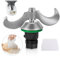 KENPOJO Cuchillas Compatible con Thermomix TM6, TM5, Acero Inoxidable Cuchillas Repuestos y Accesorios con Raspador de Masa