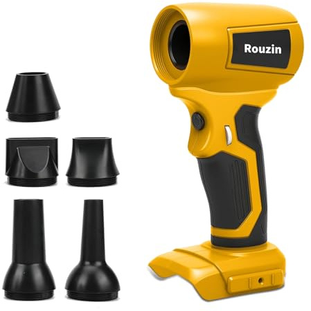 Rouzin Soffiatore a batteria per Dewalt 18 V MAX20 V senza fili per turbina pulitore portatile per auto, ventilatore elettrico piccolo per soffiare foglie, neve, polvere (senza batteria)