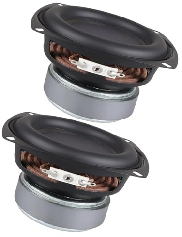 Rudiaoa 2. 4Inch High Power Woofer 30W 4Ohm 25Core Neodymium Bass ABS Metal Housing Full Sound Woofer