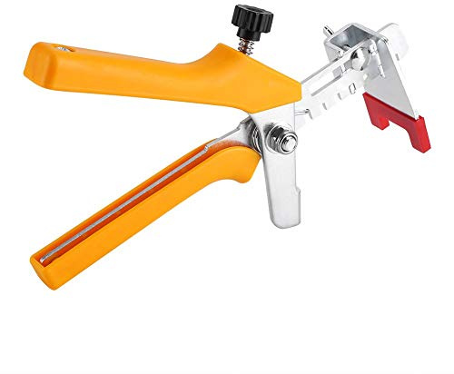 livellatori per piastrelle, clip cunei di livellamento, pavimento parete distanziatore piastrellatura installazione strumento pinza (Giallo)