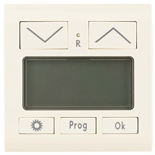 REV 0236530206 Quadro, Abdeckung Zeitschaltuhr, Bedienfeld für Jalousie und Rollladen, cremeweiss