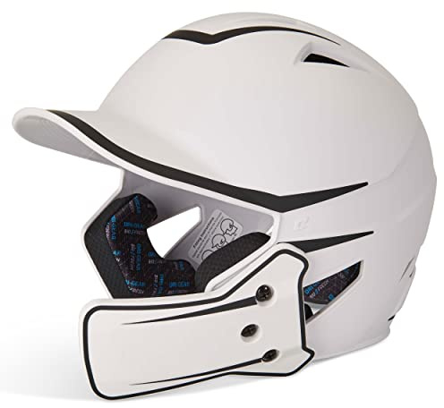 CHAMPRO HX Legend Plus Performance Baseball Batting Helmet with Removeable Jaw Guard in Two-Tone Color Matte Finish