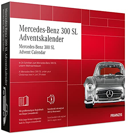 FRANZIS Mercedes-Benz 300 SL Adventskalender | In 24 Schritten zum Mercedes-Benz 300 SL unterm Weihnachtsbaum | Ab 14 Jahren