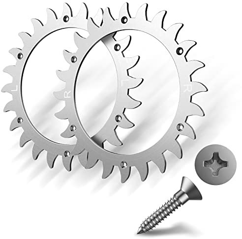 Spikes für Mähroboter Traktionsverbesserung für Worx S/M -Radgröße 205mm-12x Edelstahlschrauben-Traktionsverbesserung für Mähroboter