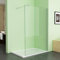 MEESALISA Duschwand für Dusche 90 x 200 cm, 10mm ESG NANO klares Glas Duschwand mit 75-120 cm Haltestange, Walk in Duschabtrennung Duschtrennwand für Bad, WC, Badezimmer