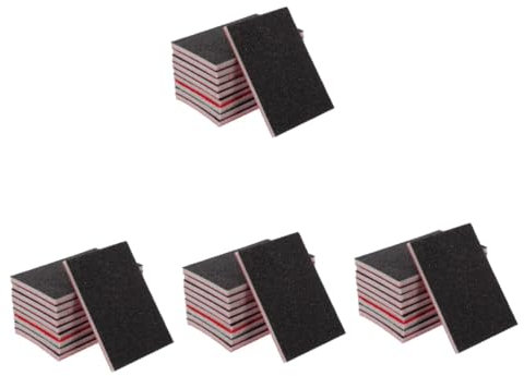 Gatuida 4 Set Di Blocchi Abrasivi Blocchi Abrasivi in ​​spugna Blocchi Di Carta Vetrata Bagnati Per Mobili Auto Metallo 10 Pezzi * 4