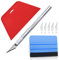 Professional Wallcovering Tool Kit, Smoother, Car Vinyl Wrap Tool Kit, Squeegee, for Wallpaper Application, Vinyl Wrap, Contact Paper Projects