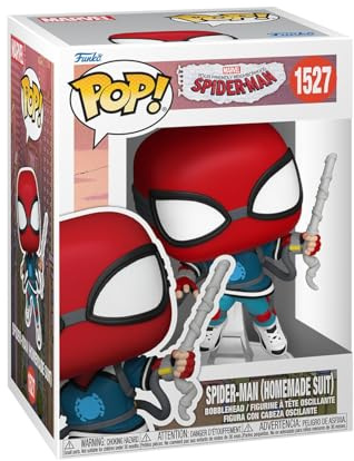 Funko Pop! Marvel: Friendly Neighborhood Spider-Man - Peter Parker - Proto Suit Spider-Man - Animated Spiderman TV - Collectable Vinyl Figure - Gift Idea - Official Merchandise - Cartoons Fans