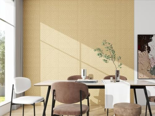 Vente-unique - Panneau mural - Finition bois naturel clair - Pack de 1 m² - Lot de 4 pièces - VELTON