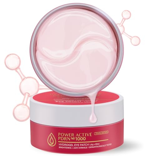 BACIEL Hydrogel Augenpads gegen Falten & Augenringe – mit 1000ppm PDRN, Kollagen & Peptiden – 30 Paar für müde, geschwollene Augen