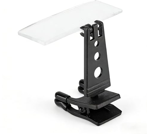 clips-on-förstoring för Glas, 3-i-1 (1,5x/2,5x/3,5x) Objektiv med Justerbart Ljus- för Elektronikreparation, Skönhetsindustri och Detaljerat Arbete (75x28mm lins)