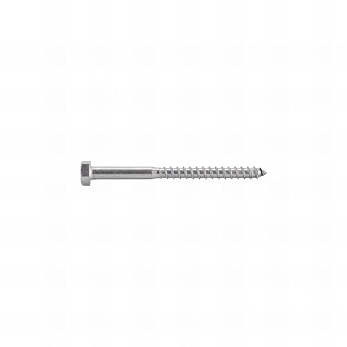 10 Vis Bois tête hexagonale DIN571 en Inox A4 - diamètre 5 mm - 60/36