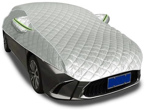 Cubierta de Coche antigranizo para fiat Punto 1999-2008丨Funda Protectora contra El Granizo Resistente al Polvo Lluvia Rasguño para Todo Tipo de Clim(Silver)